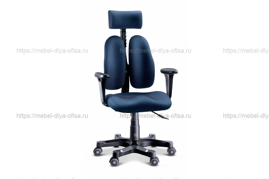 Ортопедическое кресло Smart DR-7500 Ткань черно-синяя