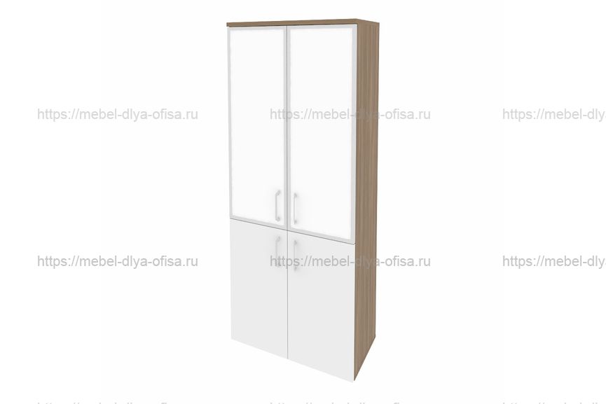 Шкаф высокий широкий Onix O.ST-1.2R white Дуб Аризона/Белый