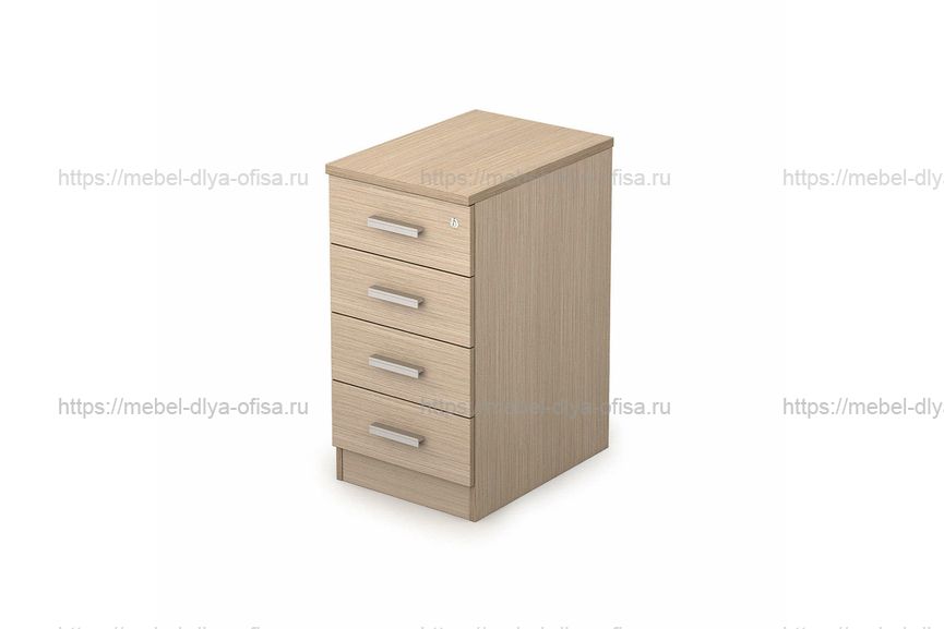 Тумба приставная с топом и замком Стиль 2ТЗ.002.2 Дуб 
