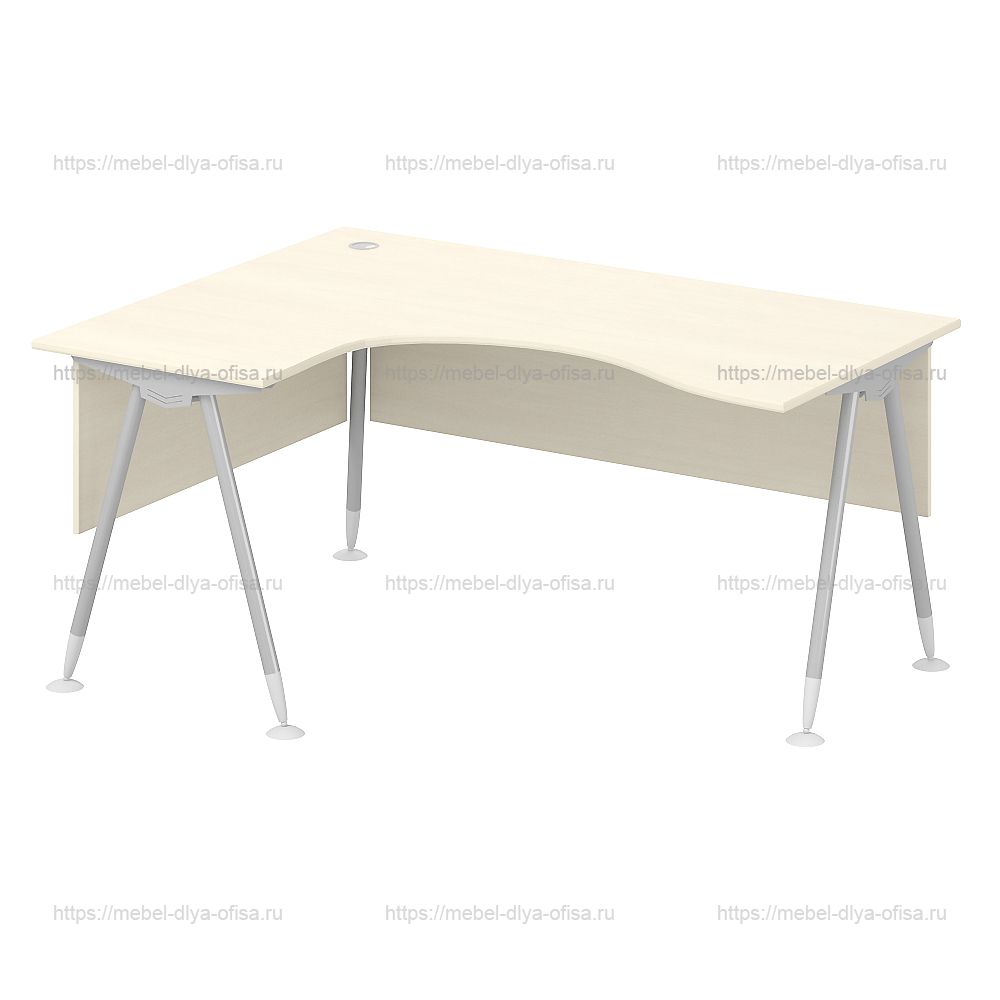 Стол эргономичный 160x120x75 клен  коллекции Система-M
