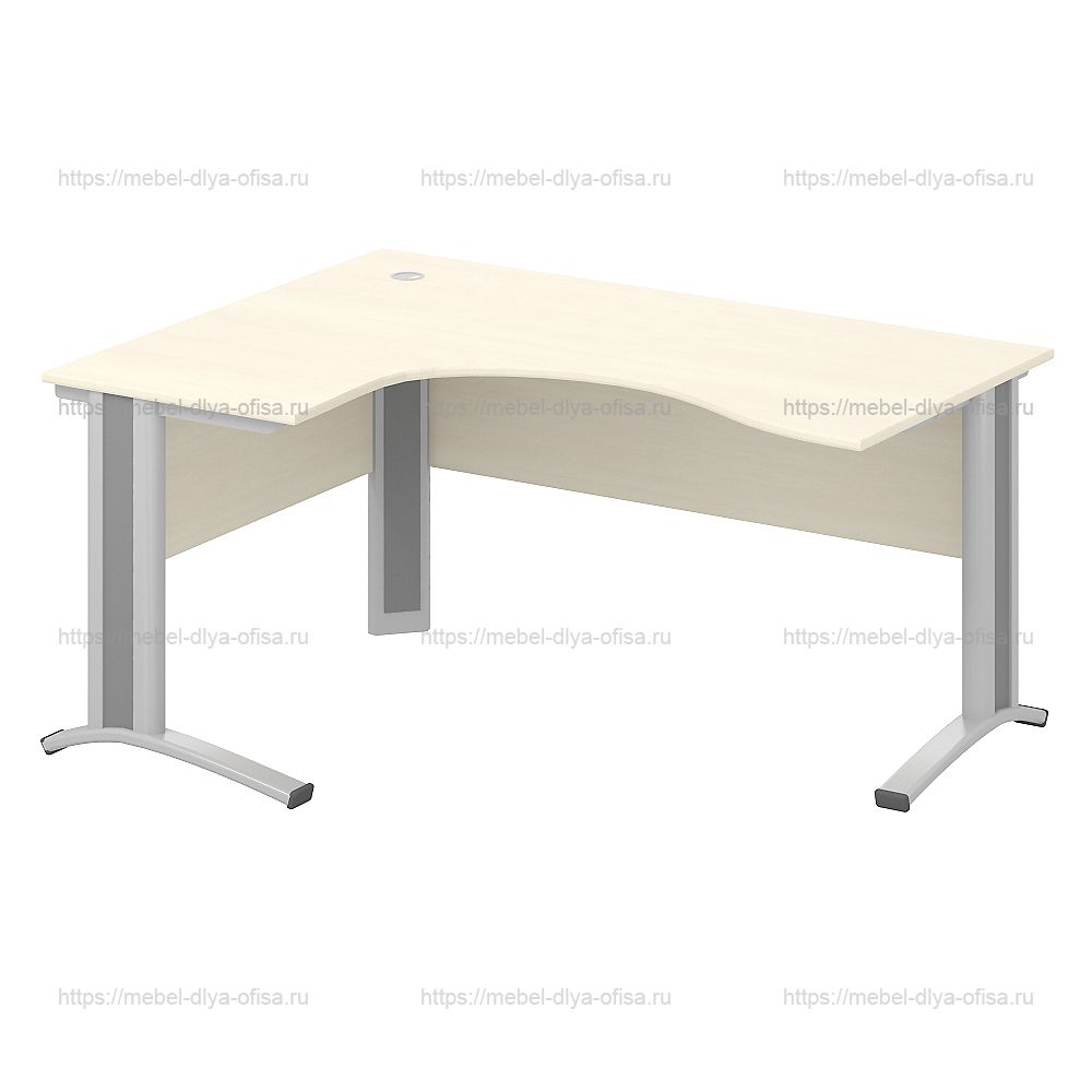 Стол эргономичный 160x120x74.5 клен  коллекции Система-M