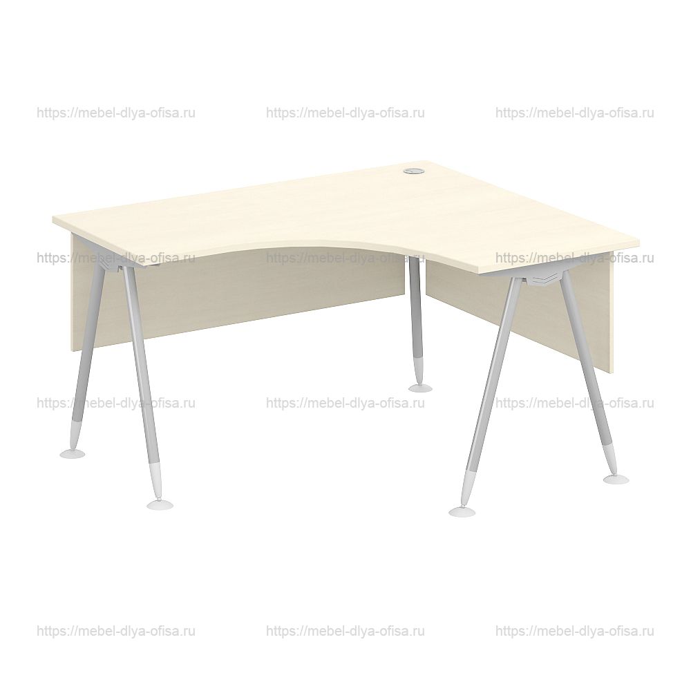 Стол эргономичный 140x120x75 клен  коллекции Система-M