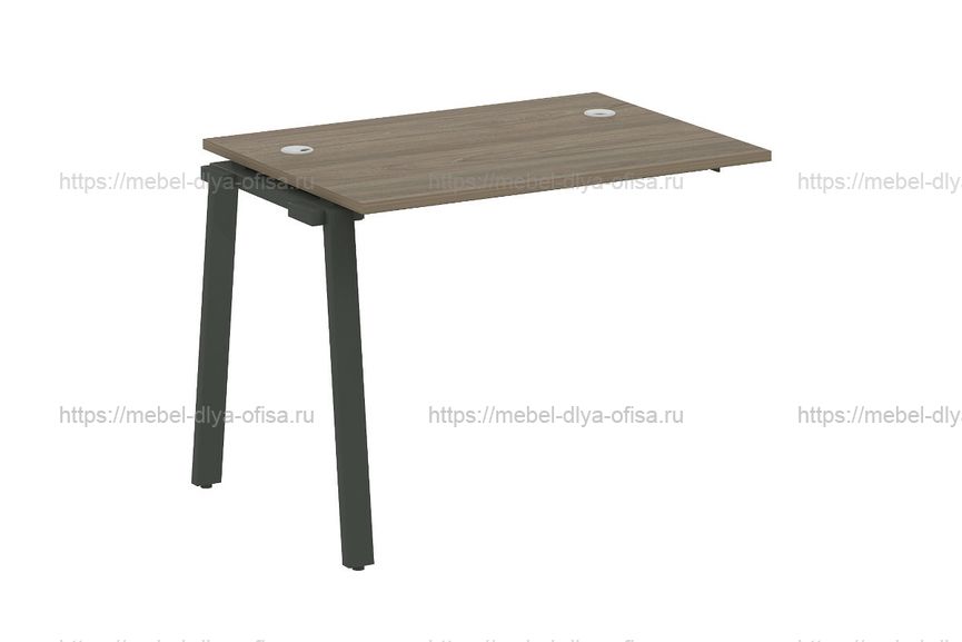 Проходной наборный элемент рабочей станции Metal system style БА.ПРС-СП-1.1 Венге/металл антрацит