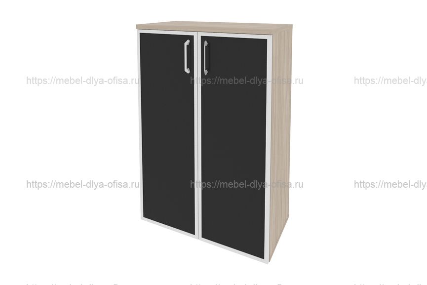 Шкаф средний широкий Onix O.ST-2.4R black Дуб Аттик