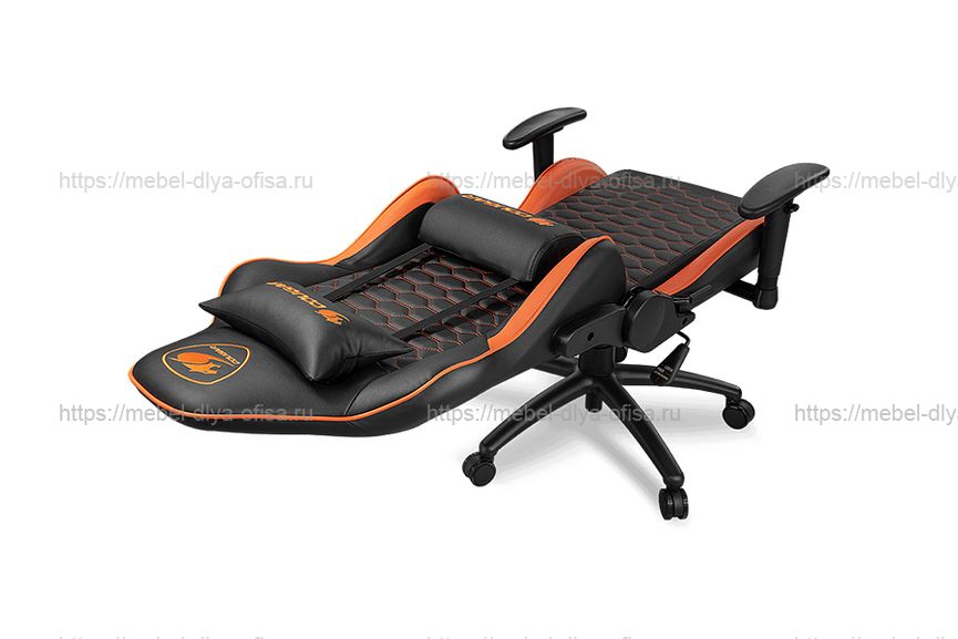Игровое кресло Cougar Outrider Экокожа черная/Экокожа оранжевая