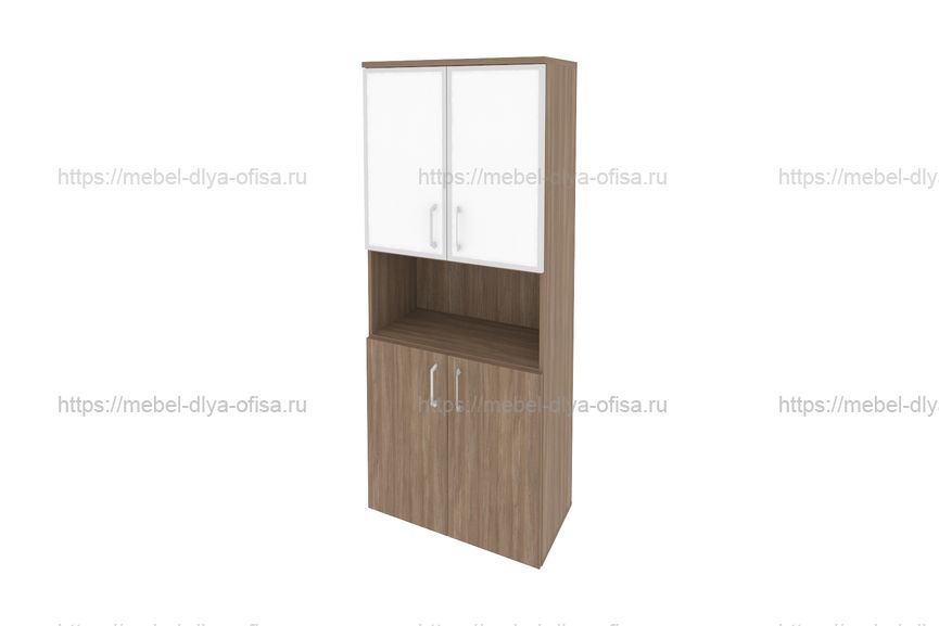 Шкаф высокий широкий Onix O.ST-1.4R white Дуб Аризона