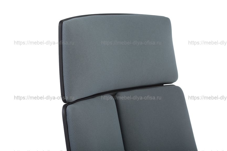 Кресло для руководителя RCH 8989 (Black) Ткань серая