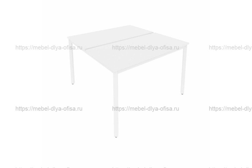 Рабочая станция на металлокаркасе Slim С.СП-4.2 Белый/металл белый