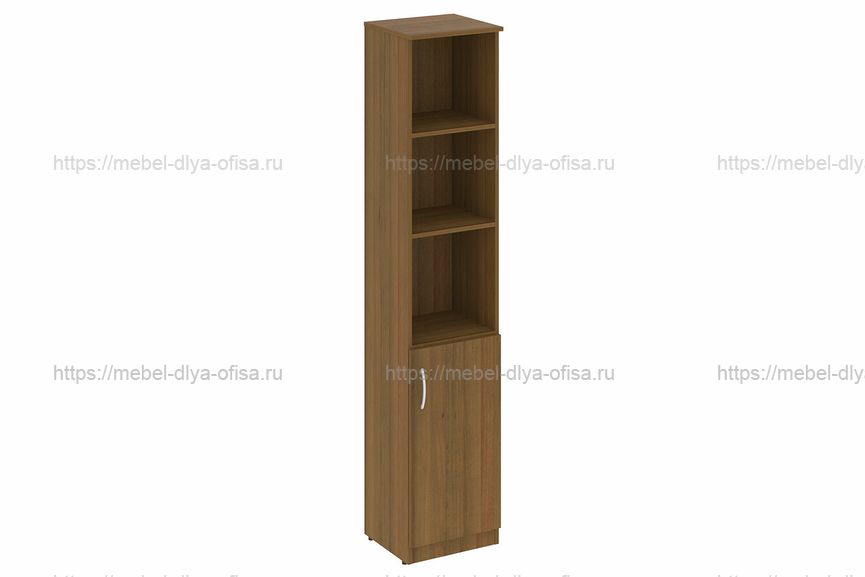 Шкаф высокий узкий правый Nova S В.СУ-1.1 Пр Орех Гварнери
