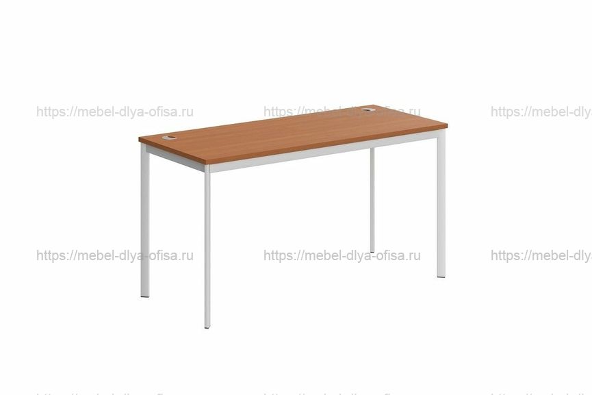 Стол прямой Имаго-С СП-3.1S Груша Ароза/Белый полуматовый