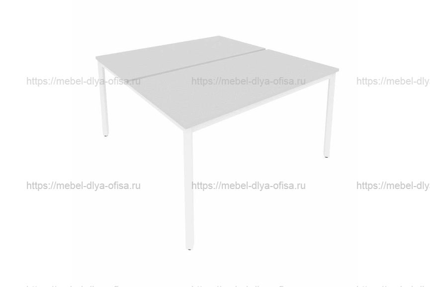 Рабочая станция на металлокаркасе Slim С.СП-5.3 Серый/металл белый
