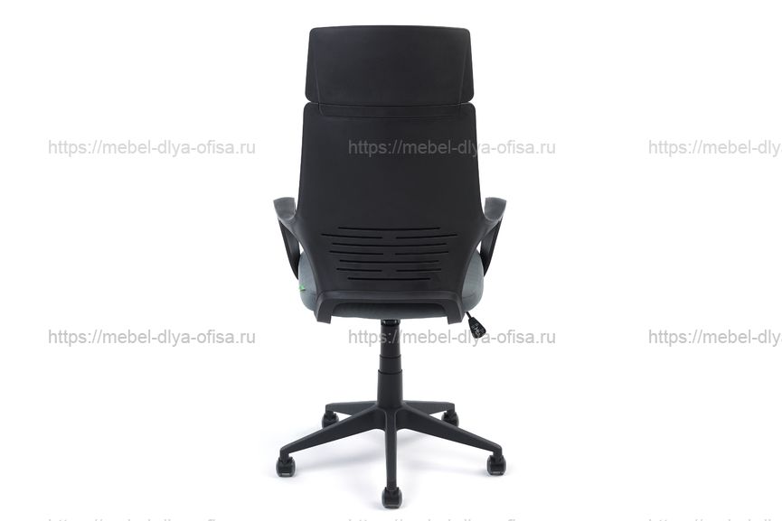 Кресло для руководителя RCH 8989 (Black) Ткань серая