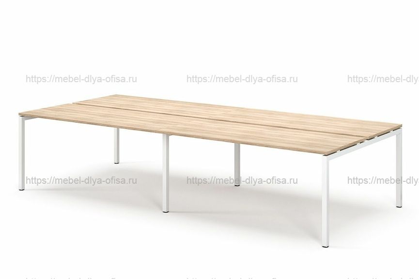 Стол Бенч на 4 раб. места Tour L TOUR L bench 320x143 Дуб калифорнийский