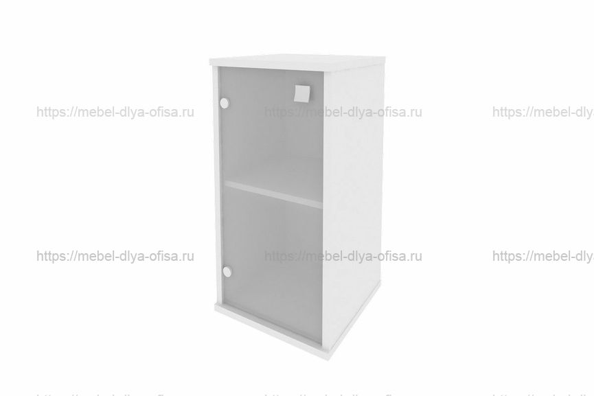 Шкаф низкий узкий, левый Style Л.СУ-3.2Л Белый