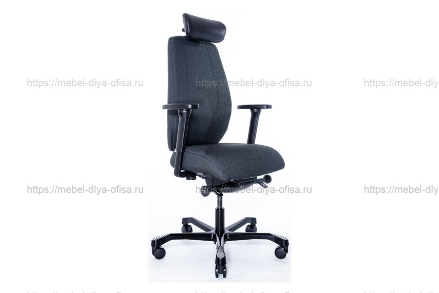 Эргономичное кресло Falto-Profi Jobri Ткань черная Fighter 60999 Black
