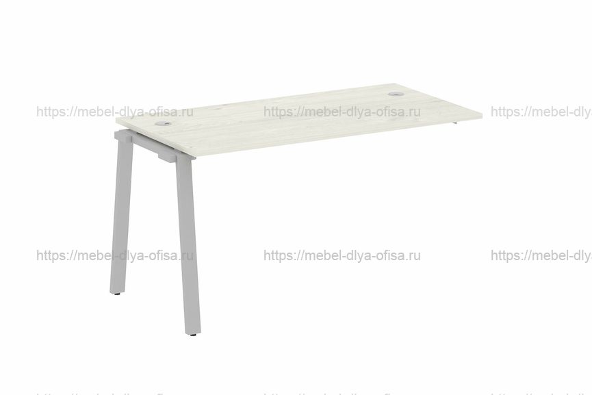 Проходной наборный элемент рабочей станции Metal system style БА.ПРС-СП-1.3 Дуб Наварра/Серый металл
