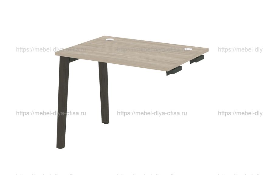 Стол-приставка к опорным элементам на деревянных опорах Onix wood OW.SPR-1.7 Дуб Аттик/опоры дуб Темный