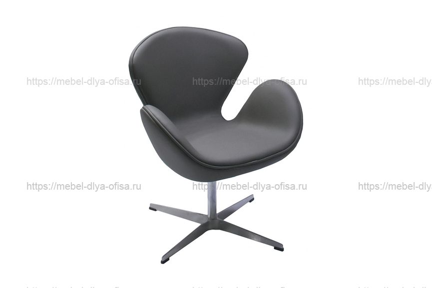 Дизайнерское кресло SWAN CHAIR Замша серая