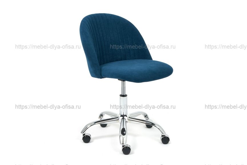 Офисное кресло Melody Ткань флок синий (32)
