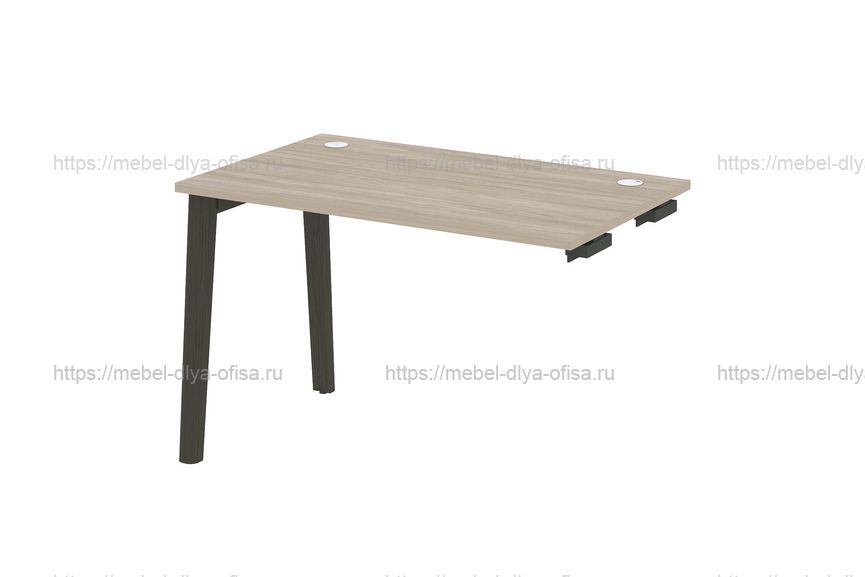 Стол-приставка к опорным элементам на деревянных опорах Onix wood OW.SPR-2.7 Дуб Аттик/опоры дуб Темный