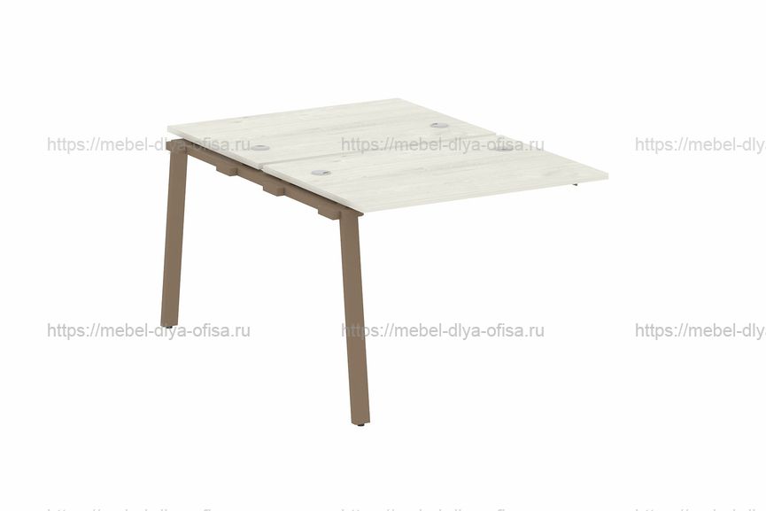 Проходной наборный элемент рабочей станции Metal system style БА.ПРС-СП-2.1 Дуб Наварра/металл мокко