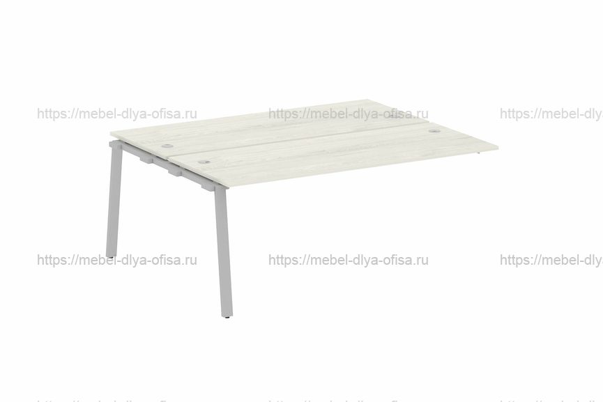 Проходной наборный элемент рабочей станции Metal system style БА.ПРС-СП-2.5 Дуб Наварра/Серый металл
