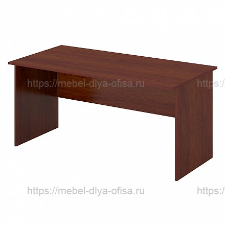 Логистика, Стол офисный рабочий 160x80, миланский орех темный