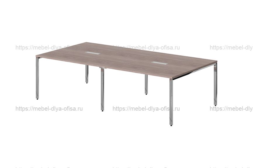 Конференц-стол Xten Gloss XGSCT 2714.1 Дуб Сонома/ полированная сталь
