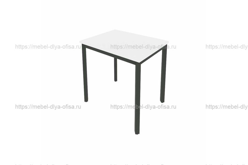 Стол письменный на металлокаркасе Slim С.СП-2.1 Белый/металл антрацит