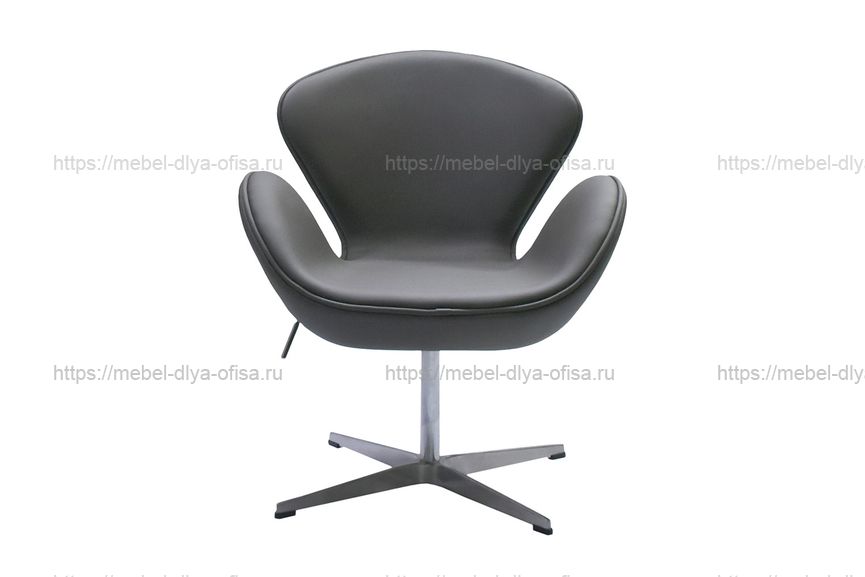 Дизайнерское кресло SWAN CHAIR Замша серая