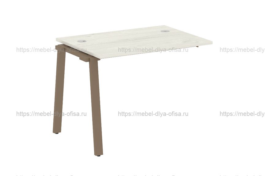 Проходной наборный элемент рабочей станции Metal system style БА.ПРС-СП-1.1 Дуб Наварра/металл мокко