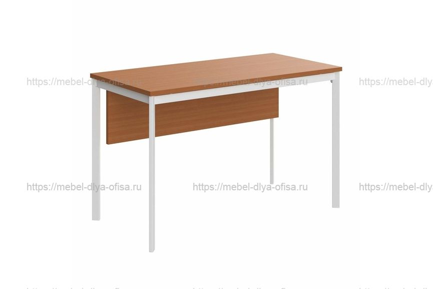 Стол прямой Имаго-С СП-2.1SD Груша Ароза/Белый полуматовый