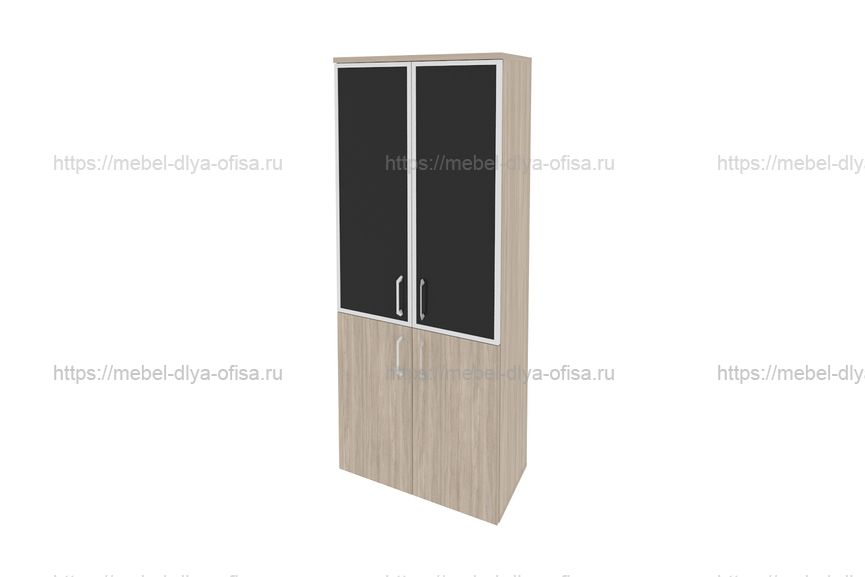 Шкаф высокий широкий Onix O.ST-1.2R black Дуб Аттик