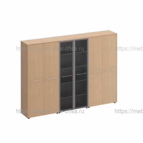 Reventon (Ревентон) Шкаф комбинированный (закрытый - стекло -  закрытый)