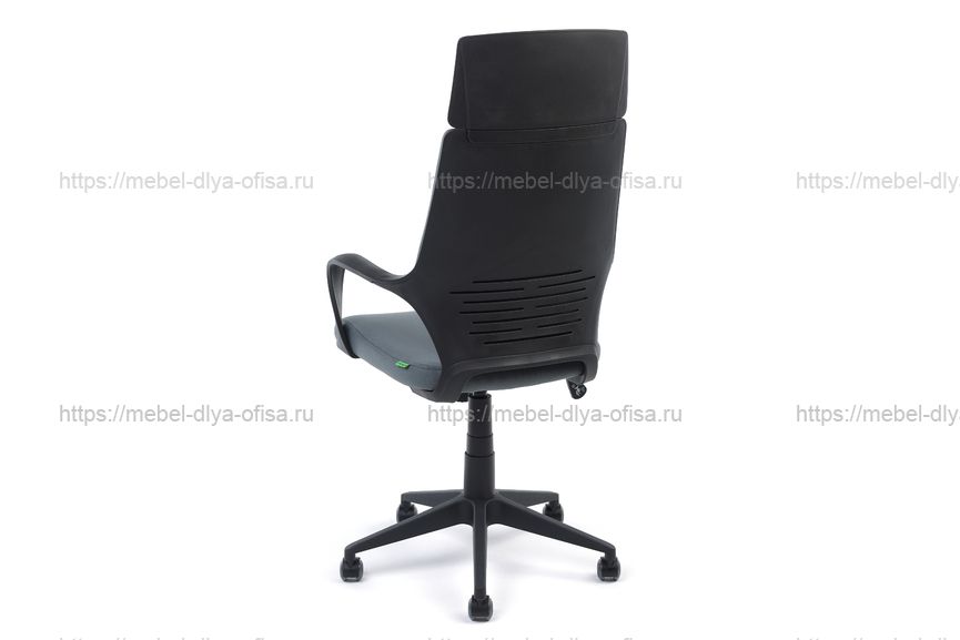 Кресло для руководителя RCH 8989 (Black) Ткань серая