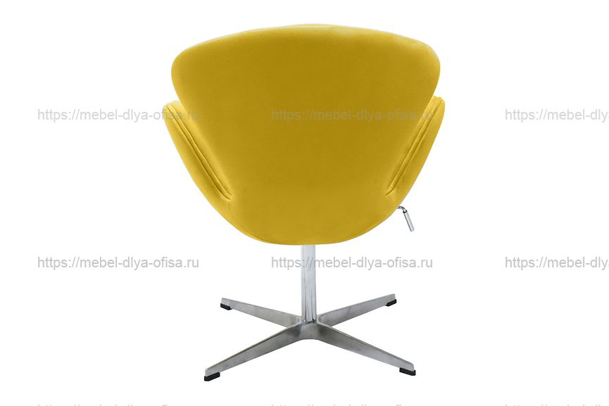 Дизайнерское кресло SWAN CHAIR Замша желтая