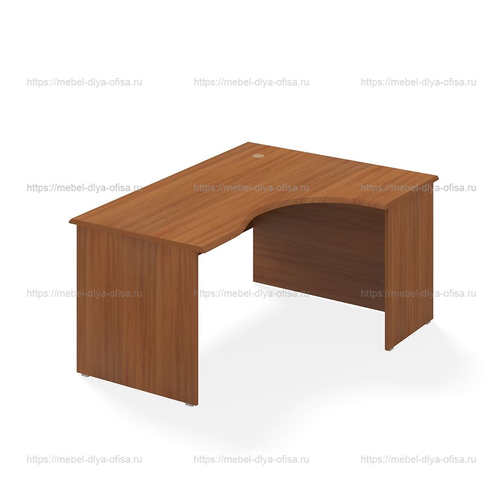 Стол эргономичный 160x120x75 итальянский орех  коллекции Технофорвард