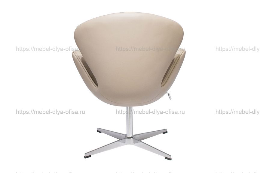 Дизайнерское кресло SWAN CHAIR Кожа латте