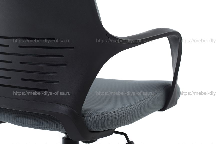 Кресло для руководителя RCH 8989 (Black) Ткань серая