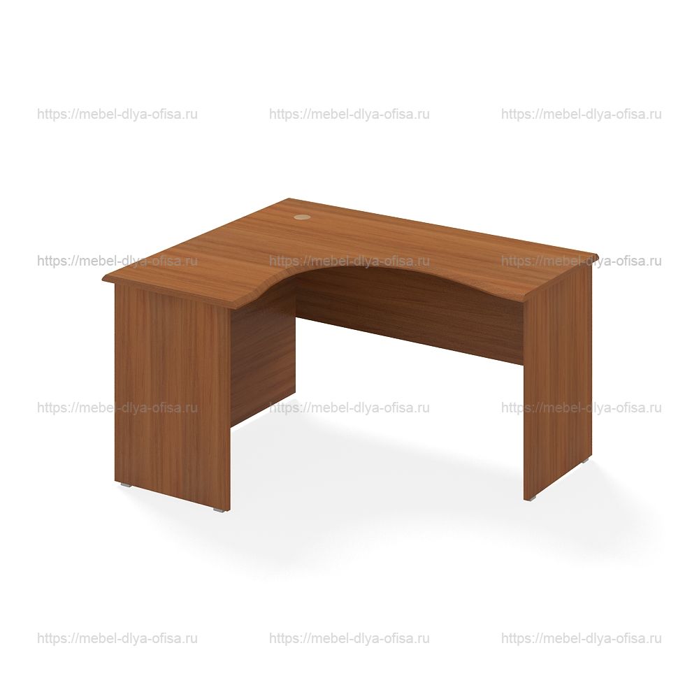 Стол эргономичный 140x120x75 итальянский орех  коллекции Технофорвард