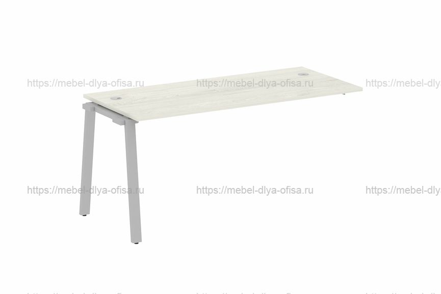 Проходной наборный элемент рабочей станции Metal system style БА.ПРС-СП-1.4 Дуб Наварра/Серый металл