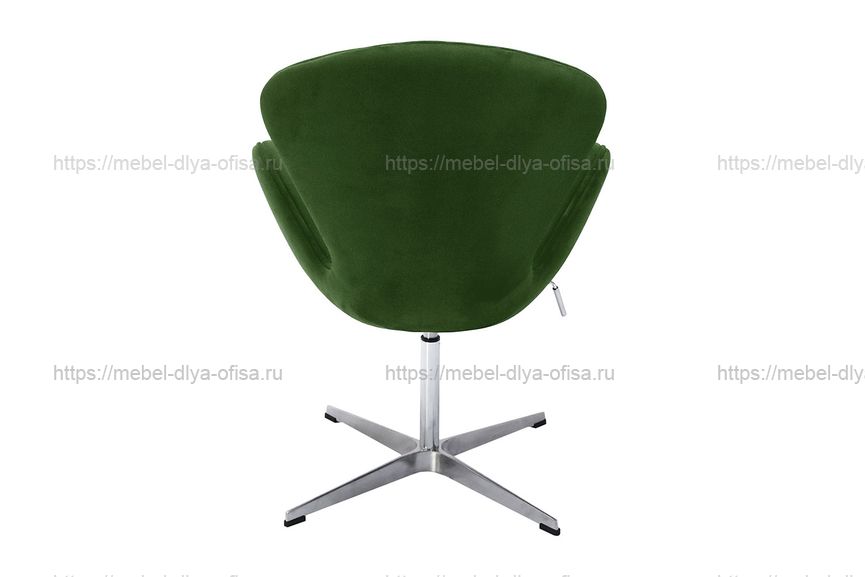 Дизайнерское кресло SWAN CHAIR Замша зеленая