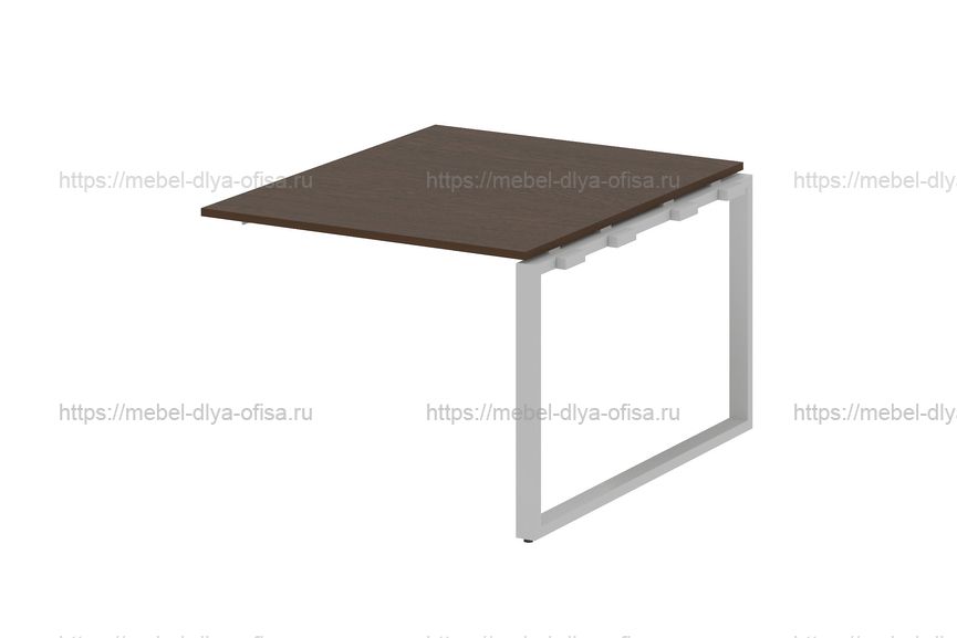 Проходной наборный элемент переговорного стола Metal system style БО.ППРГ-1 Венге/металл серый