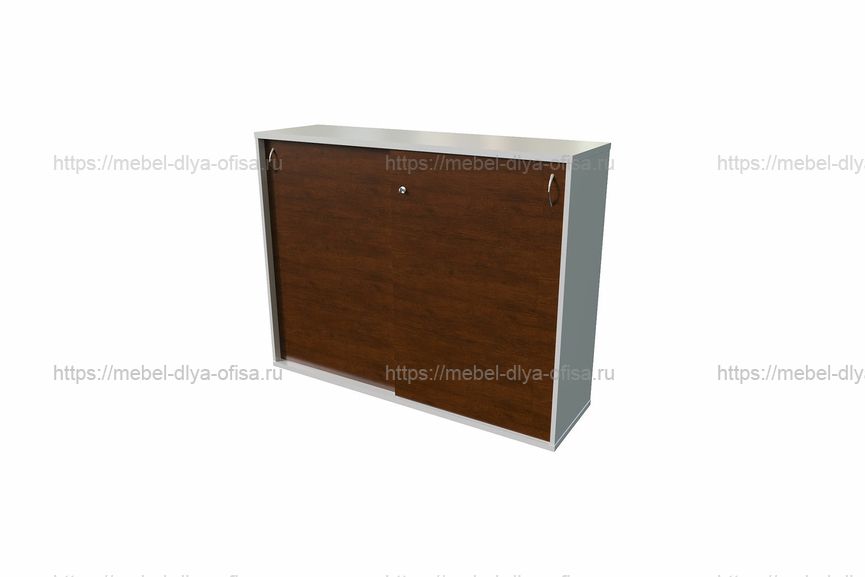 Шкаф-купе с топом и замком Steel evo 11320 Дуб темный/Белый