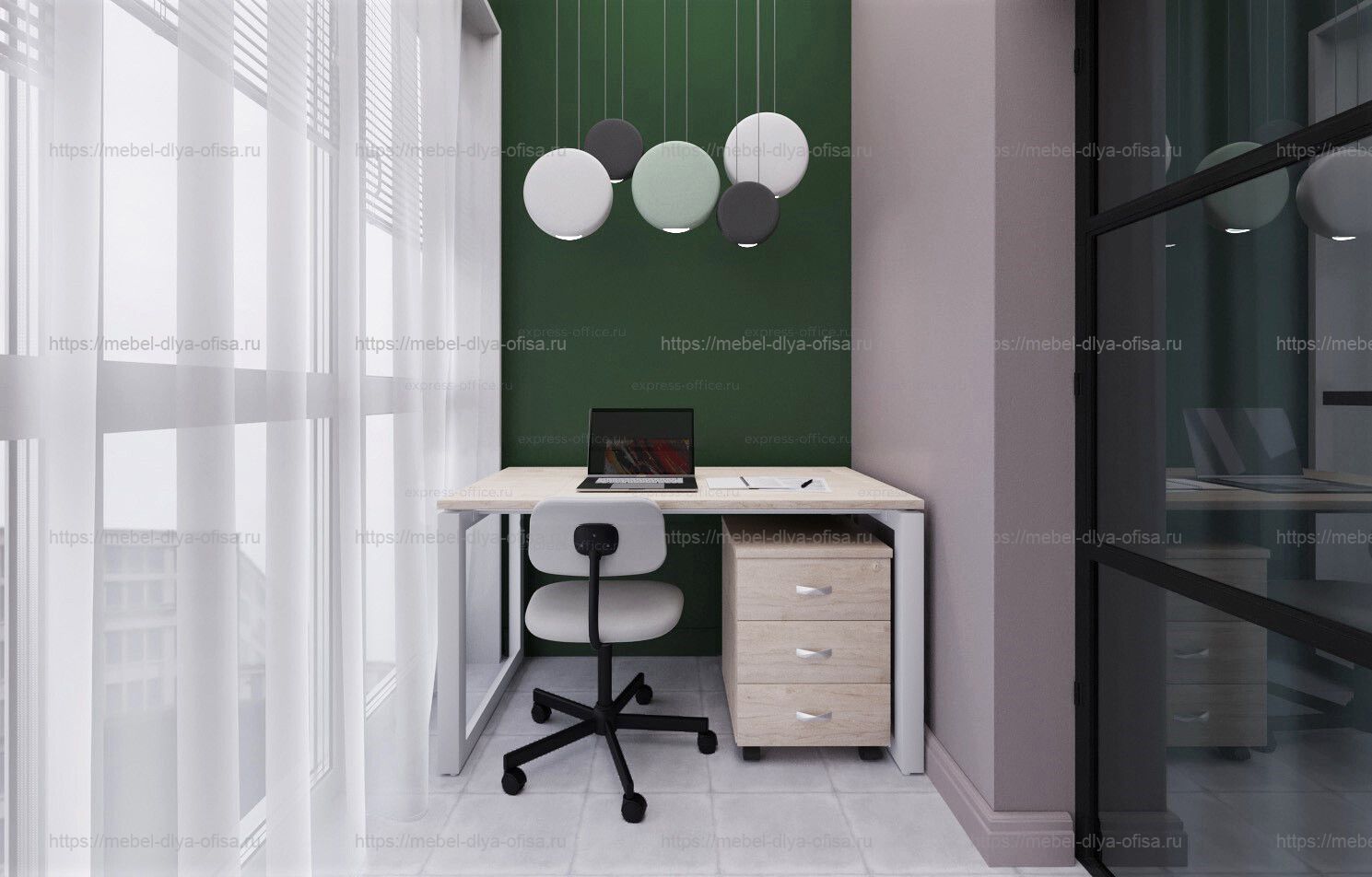 Домашний офис Onix Home Денвер Светлый