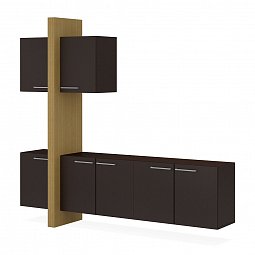 Композиция №007 230x50x220 дуб скальный  коллекции Спикер