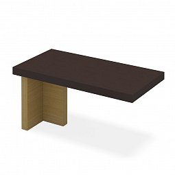 Брифинг-приставка 160x80x75 дуб скальный  коллекции Спикер