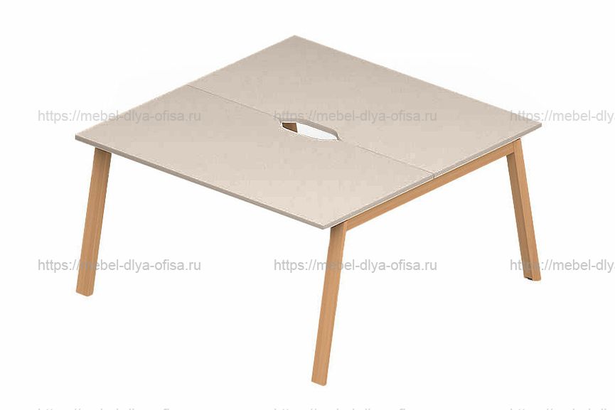 Cтол bench (с вырезами) ArtWood AW2TV127 Тортора/дерево бук
