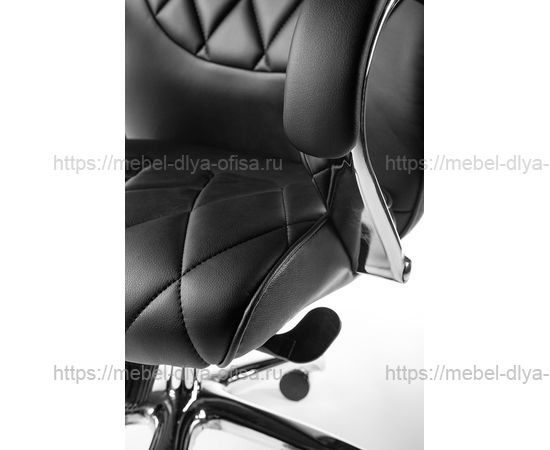 БОНД (black) сталь + хром / черная экокожа