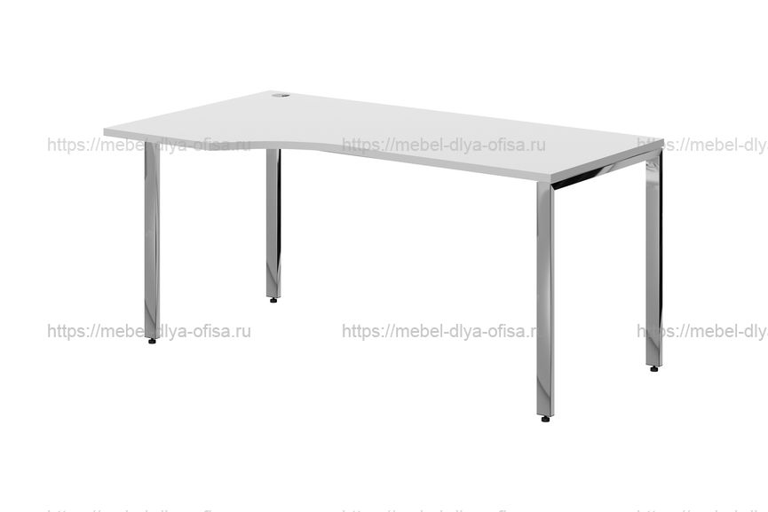 Стол письменный Xten Gloss XGCET 169.1 L Белый/полированная сталь